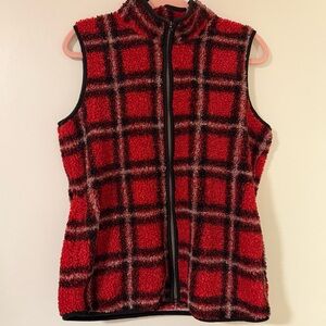 Plaid Red Vest